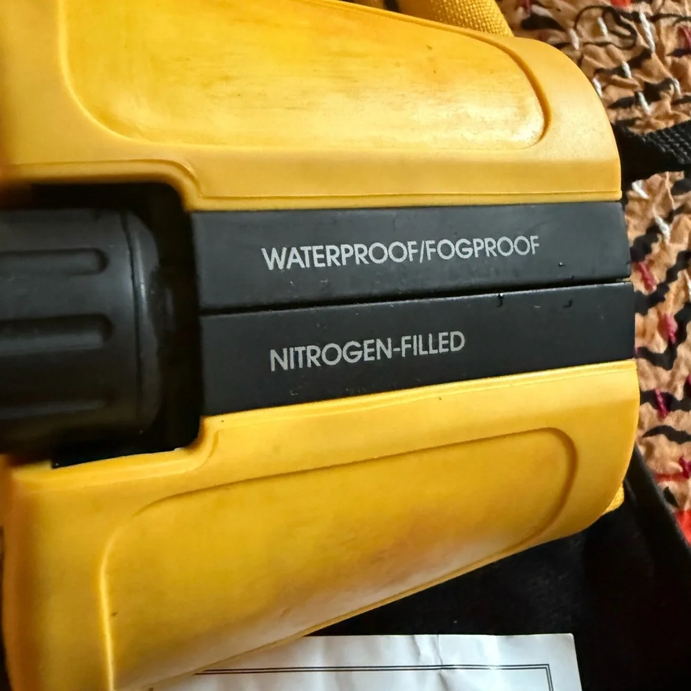 Cstar Optics 8x25mm Waterproof Binoculars-Nitrogen Filled Yellow Binoculars Case